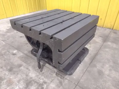 28" X 32" X 22" CARLTON T-SLOTTED UNIVERSAL ADJUSTABLE DRILL BOX TABLE: YOBRO #23820