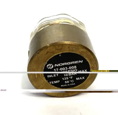 USED NORGREN COMPACT FLOW INDICATOR, IN-LINE, 1/4" NPT