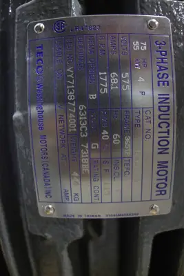 Used TECO WESTINGHOUSE AEEHPA Motors (misc) Ohio US | Aucto #1394671