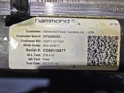 NEW 150 KVA STEP UP Dry Transformer 208 Delta to 480Y/277 Hammond SG3A0150BK 3R