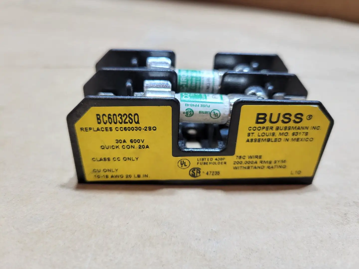 Used BUSSMANN BC6032SQ Misc Electrical & Power Parts British Columbia CA | Lenmark #1439234