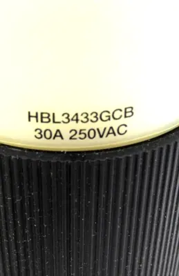 NEW HUBBELL HBL3433GCB TWIST LOCK CONNECTOR