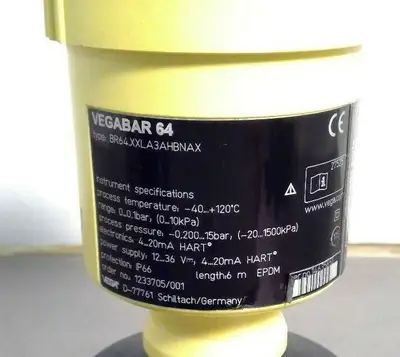Vega - Vegabar 64 - Type: BR64.XXLA3AHBNAX Pressure Transmitter 6E