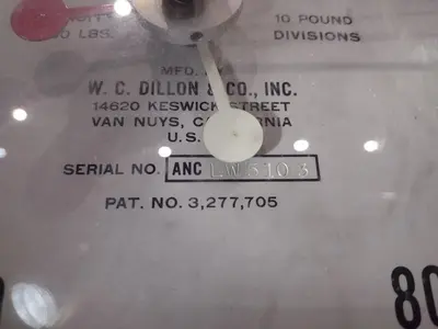 DILLON DYNAMOMETER: YOBRO #24805