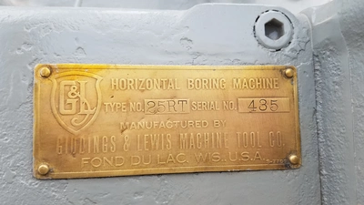 USED 1941 GIDDINGS & LEWIS #25RT