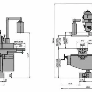 KENT USA KTM-VH500EVS Vertical & Horizontal Mills | New Vision Machine Tools, LLC (6)