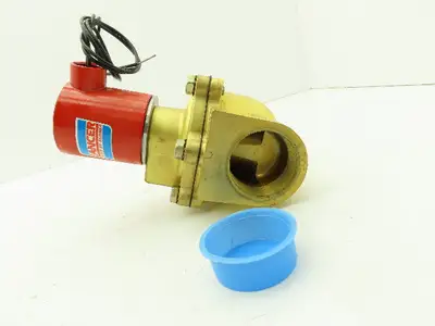 Skinner 4LA26LB8101 Brass Solenoid Valve 2-Way NC 24VDC 100 PSI 1-1/2" NPT