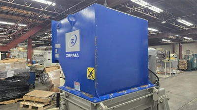 20" X 33" Zerma ZBS850 Single Shaft Shredder, 24 HP AC Motor