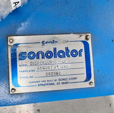 Used SONIC CORPORATION A15-ISO-10A Homogenizers California US | Machinery & Equipment #1465649