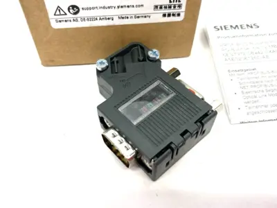 New | in-Stock Siemens SIMATIC DP PROFIBUS Bus Connector 35-Degree RS485 Electrical Fittings Michigan US | Maverick Industrial Sales #1401814