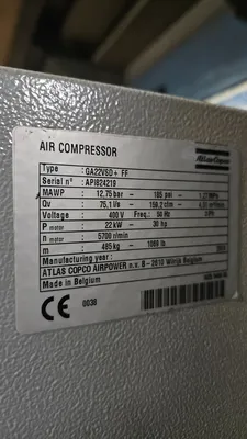 ATLAS COPCO ga 22VSD Compressors | Bowland Trading Ltd (1)