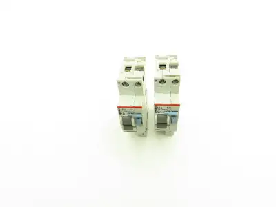 Smissline LG1 4A Circuit Breaker with Neutral Conductor Isolator Lot of 2
