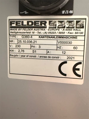 Used 2021 FELDER "G360-4" Edge Banders Colorado US | MachineryMax #1423780