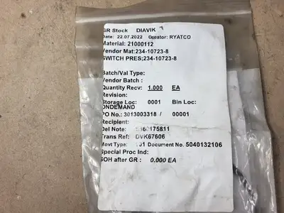 New | in-Stock LINCOLN INDUSTRIAL 234-10723-8 Switchgears British Columbia CA | Lenmark #239775
