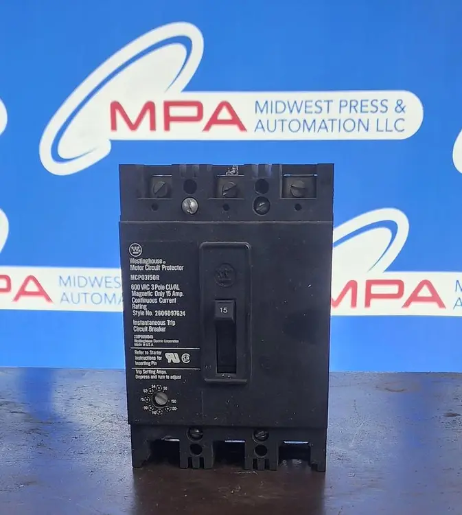 Used WESTINGHOUSE MCP03150R Circuit Breakers | Midwest Press and Automation #577385