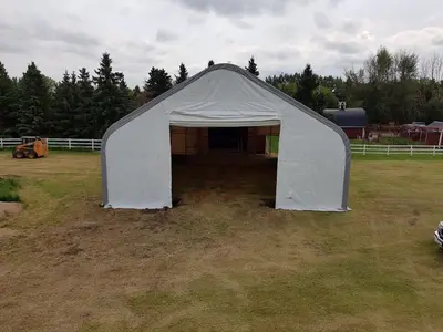NEW 30X60X20 DOUBLE TRUSS STORAGE BUILDING