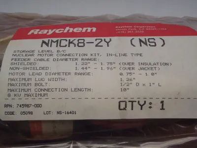 USED RAYCHEM NUCLEAR MOTOR CONNECTOR KIT IN-LINE TYPE