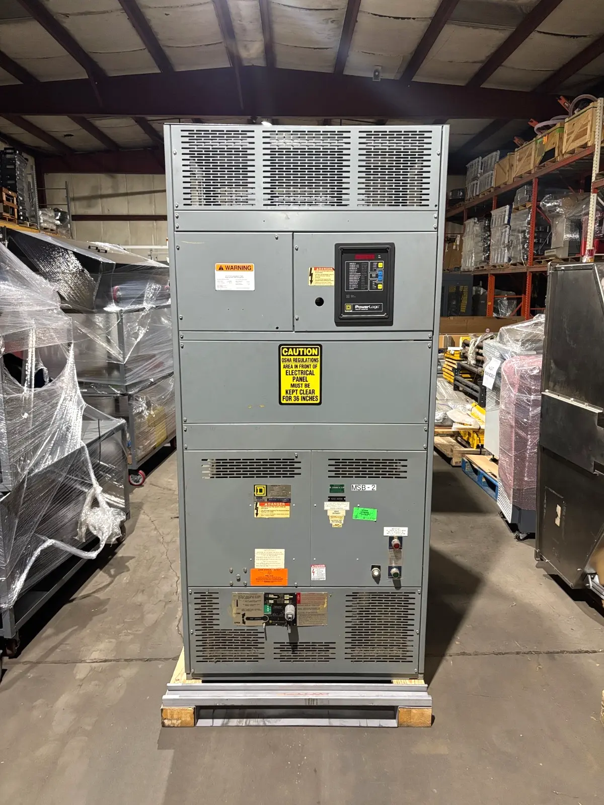 USED SQUARE D 3000A POWER SWITCHBOARD AND BOLT LOC CONTACT SWITCH