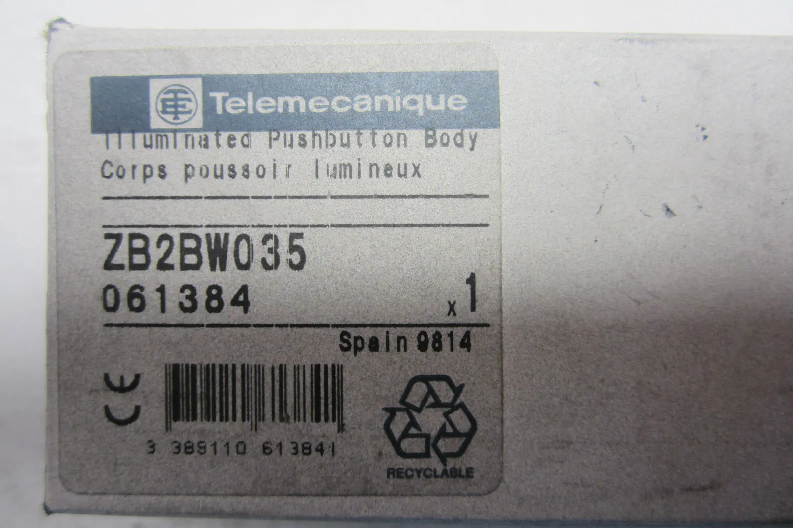 NEW TELEMECANIQUE ZB2-BW035 LIGHT MODULE ZB2BW035
