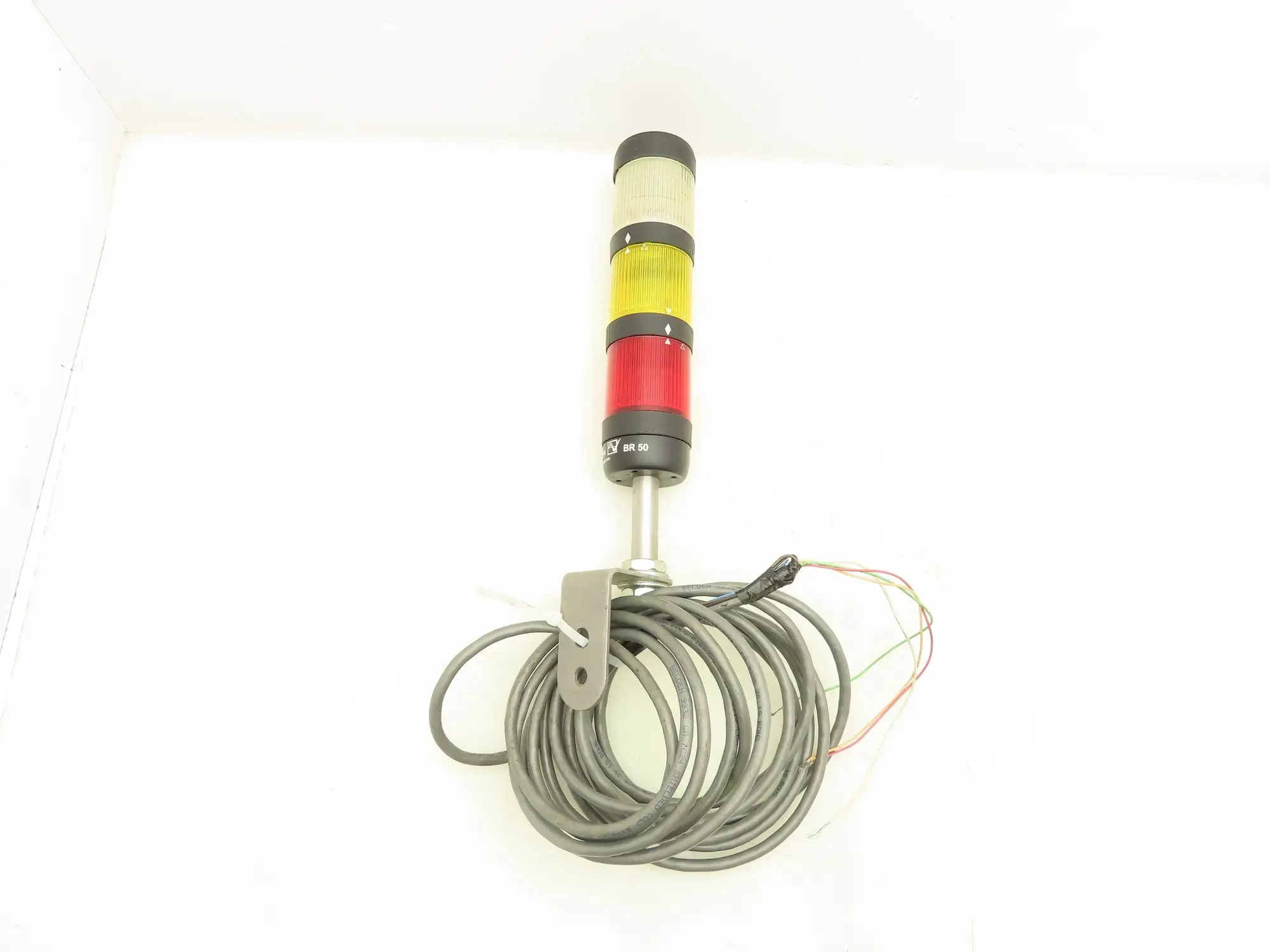 Pfannenberg BR50 Stacklight Signal Tower Red Yellow Clear Mounting Bracket 230V