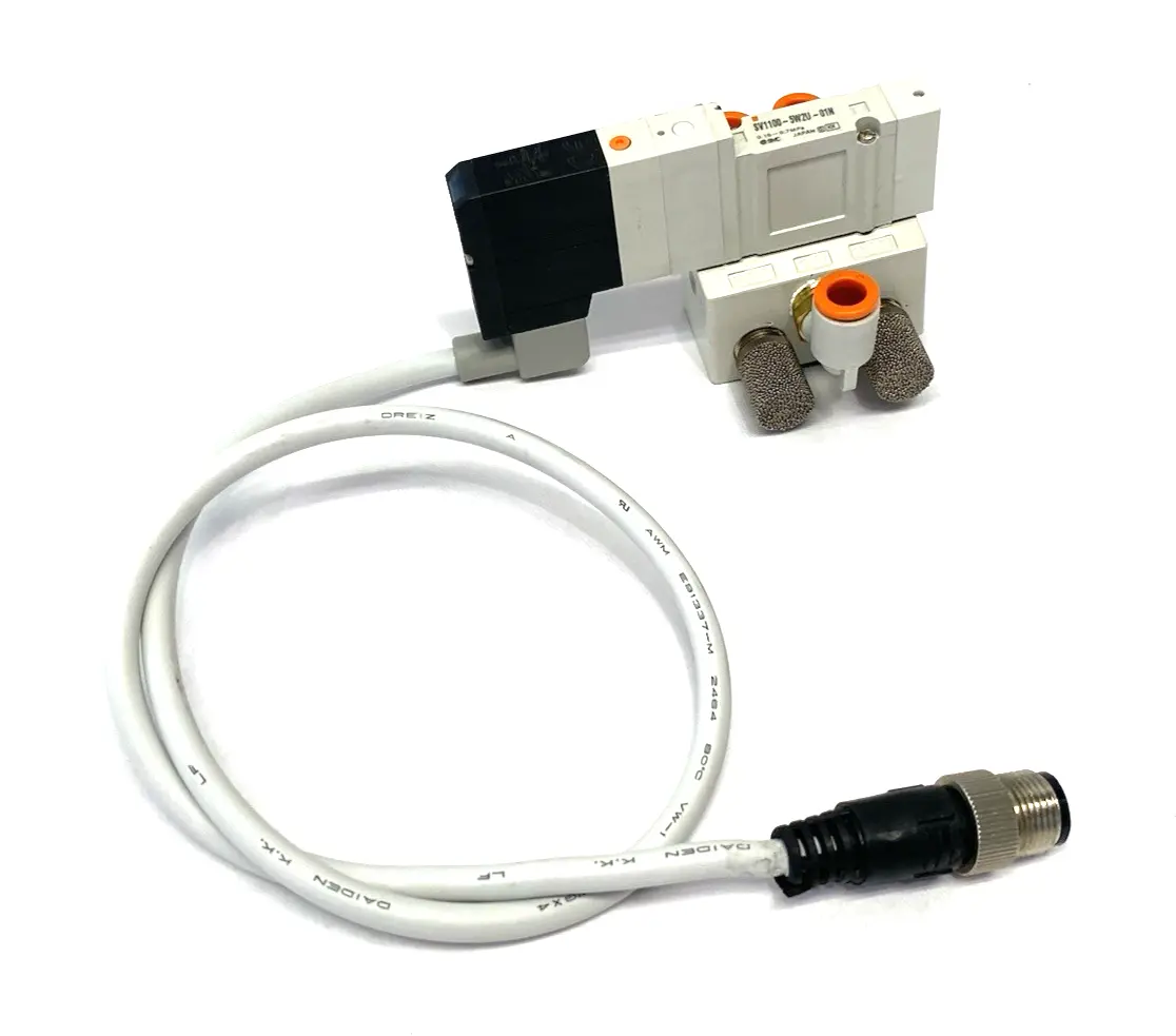 SV1100-5W2U-01N | SMC  5-Port 2-Position Single Solenoid Valve, 1/8" NPT - Used