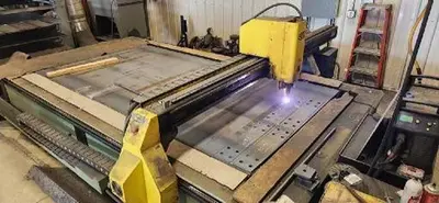 USED 2018 PIRANHA C510 PLASMA TABLE WITH TUBE CUTTER