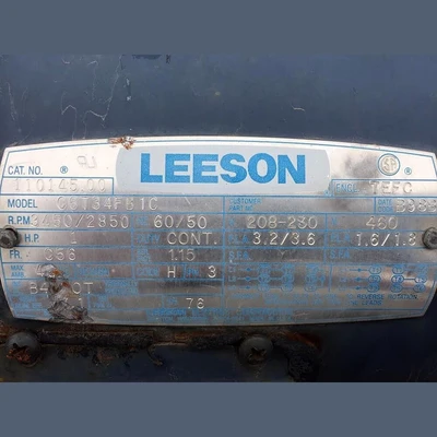 Leeson 1 hp Electric Motor