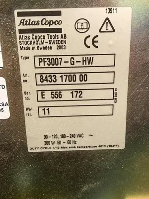 USED ATLAS COPCO PF3007-G-HW