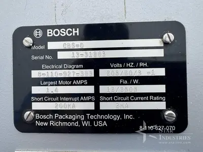Used BOSCH-DOBOY CBS-D Sealers California US | Star Industries #1250136