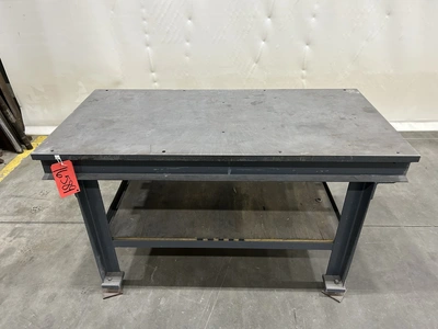 Welding Table, 60.5″ length x 30″ width x 34.25″ height
