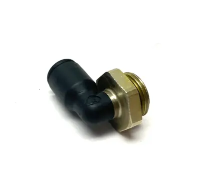USED PARKER LEGRIS PNEUMATIC SWIVEL ELBOW PUSH-IN FITTING 3/8" BSPP 8MM OD