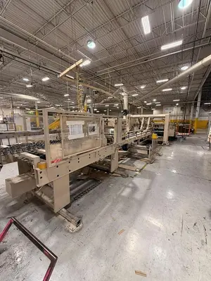 37" x 85" Ward 2 color Flexo Folder Gluer