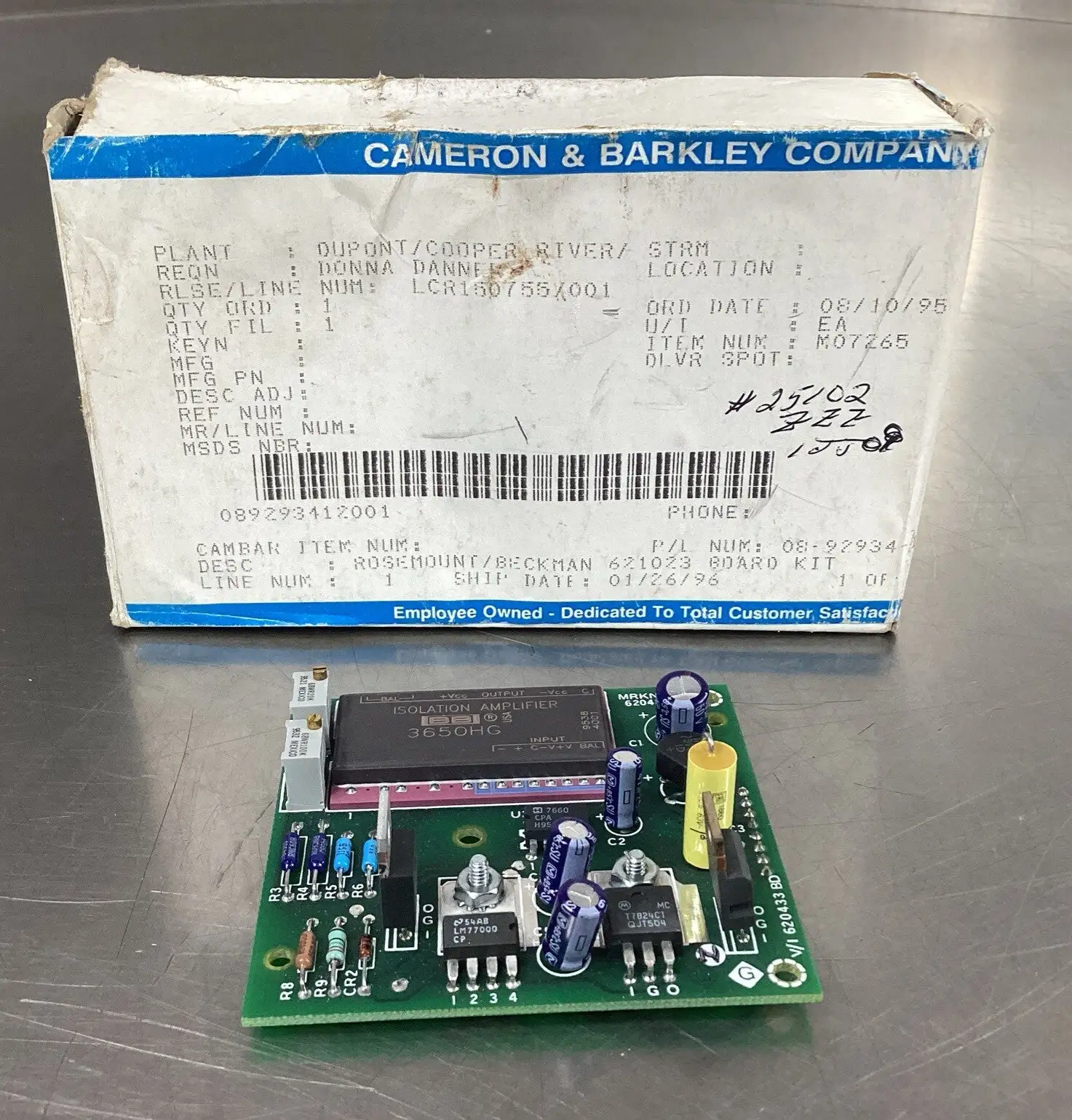 Rosemount Beckman 621023 Board Kit 3E-32