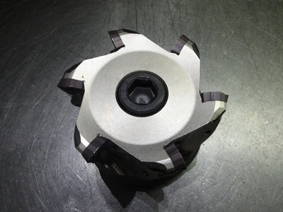 Mitsubishi 4" Coolant Thru Indexable Facemill 1.5" Arbor AJXU14R0406E (LOC2697A)