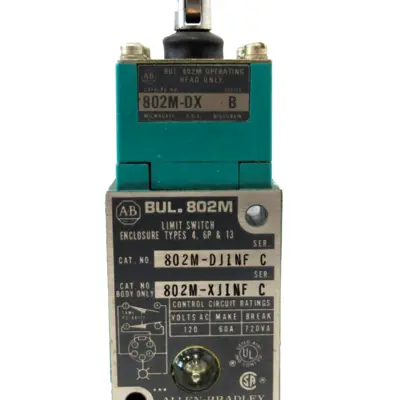 NEW ALLEN BRADLEY 802M-DJ1NF LIMIT SWITCH 802MDJ1NF
