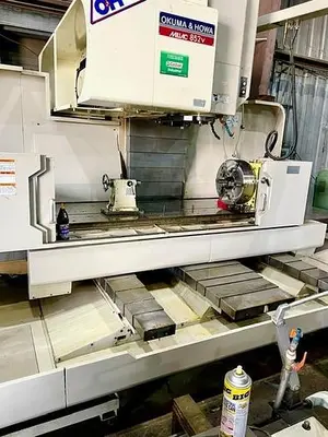USED 2006 OKUMA & HOWA MILLAC 852V W/ 4TH AXIS ROTARY TABLE