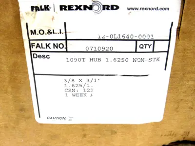 NEW FALK/REXNORD 1090T 0710920 FLEX HUB 1.6250