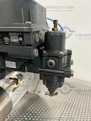 USED FISHER BAUMANN 84161SA SANITARY CONTROL VALVE CV17 W/ FISHER VALVE POSITIONER