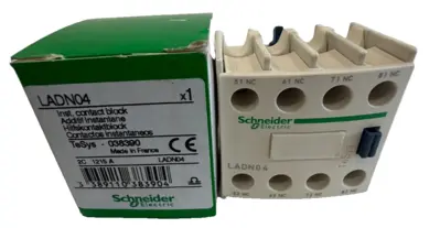 NEW LOT OF 10 SCHNEIDER ELECTRIC LADN04 CONTACT BLOCK