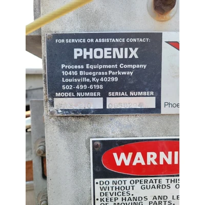 USED PHOENIX PROCESS EQUIPMENT WX-2.0 BELT FILTER