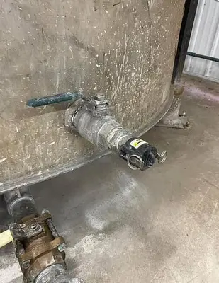 3000 Gallon Stainless Steel Mixing Tank with Agitator