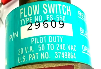 NEW GEM SENSORS 29609 FLOW TRANSMITTER FS-550