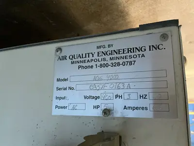 Used AIR QUALITY ENGINEERING INC. AQE 4000 Dust Collectors Ohio US | HGR 24 #1404834
