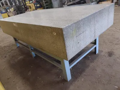 8' X 4' X 14" CHALLENGE PRECISION LAYOUT INSPECTION GRANITE TABLE: STOCK #23790