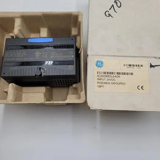 New | in-Stock GE GE - IC200MDL640K INPUT 24VDC POS/NEG GROUPED 16PT IN ORIGINAL BOX PLC Input & Output | ND Industrial Surplus #1221785