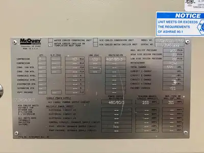 2018 DAIKIN-MCQUAY WMC250DBS-ER10 Chillers | Perry Equipment (2)