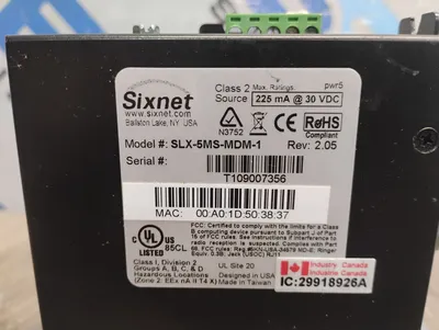 SIXNET SLX-5MS-MDM-1 Electrical/PLC/Automation | ESS Industrial Equipment Sales (5)