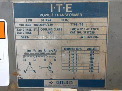 USED GOULD 30 KVA