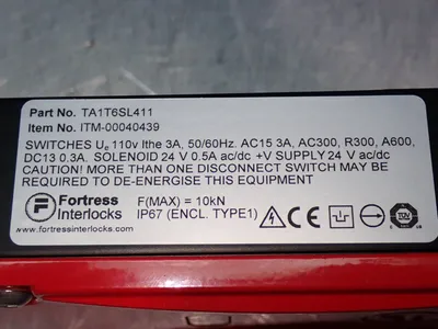 New | in-Stock FORTRESS INTERLOCKS TA1T6SL411 Relays & Switches Ohio US | HGR 24 #1186353