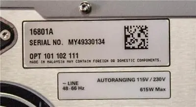 Agilent 16801A Logic Analyzers | ANACAPA EQUIPMENT BROKERS, INC (7)